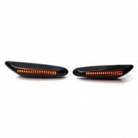 2 Pcs Smoke LED Side Marker Light Turn Signal Light Lamp  For BMW 3 Series E46 E60 E90 E92 E93 E87