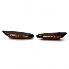 2 Pcs Smoke LED Side Marker Light Turn Signal Light Lamp  For BMW 3 Series E46 E60 E90 E92 E93 E87