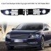 Pair of Front Bumper Grille Fog Light LED DRL Turn Signal Lamp Replacement For VW Passat B5.5 2001-2005