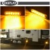 6PCS Yellow Hazard Beacon 6 Strobe LED Lights Emergency Flashing Side Marker Light Bars Warning Signal Towing Truck Flashing Lamp