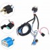 12V Car H4 Headlight Relay Wiring Harness Ceramic Lampholder Big Lamp Brilliance Intensifier