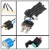 12V Car H4 Headlight Relay Wiring Harness Ceramic Lampholder Big Lamp Brilliance Intensifier