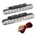 2pcs 30LEDs Car Daytime Running Light DRL Daylight Lamp with Turn Signal Indicators Lights