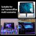 32 Bit RGB Sound Field Pickup Ambient Light Voice Activated Pickup Rhythm Light Sound Reactive LED Light Bar Colorful Fashionable BT Control Lamp Bar for Car Home Office Decoration