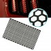 Hollow Honeycomb Car Rear Tail Light Sticker Adhesive Universal Tail Light Lamp Cover Black Decal