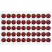 50PCS Red 3/4 Inch Round Clearance LED Front Rear Side Indicator Waterproof Car Signal Lamp for 12V/24V Car Truck RV Bus Van