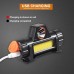 Multifunction LED Dome Light UTV ATV Car Roll Bar Interior Light Waterproof USB Rechargeable Work Lamp for 1.5-2 Inch Roll Bar Cage