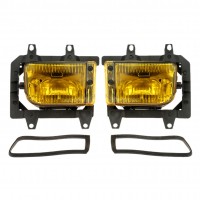 Pair of Left & Right Front Fog Light Transparent Plastic Lens Kit for BMW E30 3-Series 1985-1993