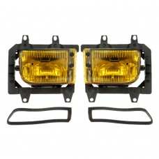 Pair of Left & Right Front Fog Light Transparent Plastic Lens Kit for BMW E30 3-Series 1985-1993