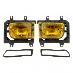 Pair of Left & Right Front Fog Light Transparent Plastic Lens Kit for BMW E30 3-Series 1985-1993