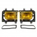 Pair of Left & Right Front Fog Light Transparent Plastic Lens Kit for BMW E30 3-Series 1985-1993