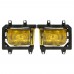 Pair of Left & Right Front Fog Light Transparent Plastic Lens Kit for BMW E30 3-Series 1985-1993