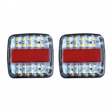 2X 12V 26 LED Light Stop Tail Indicator Truck Trailer Van Bus 4x4 Pickup