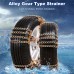 Snow Chain Anti-Skid Tire Snow Chains, Emergency Traction Car Snow Tyre Chains Universal for Vehicle Off-Road Truck/SUV Safe Tire Wheel Chain