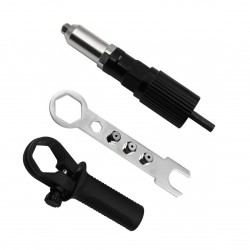 Electric Rivet Gun Adapter Kit,Cordless Rivet Gun Tool Riveting Insert Electric Hand Drill Set