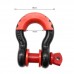 Tow Shackle Robber D Ring Bow Shackle Isolator 2 Pack Towing Accessory for Pick-up, Off-road Vehicle Recovery