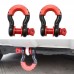 Tow Shackle Robber D Ring Bow Shackle Isolator 2 Pack Towing Accessory for Pick-up, Off-road Vehicle Recovery