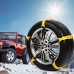 10Pcs Car Tire Snow Chains Wear-resistant Non-slip Low Temperature Resistant Free Lift Jack Road Emergency Snow Chains