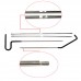 16Pcs Car Emergency Tool Dent Repair Tool Car Window Door Key Lost Kit Air Wedge Pry Tool Lock Out Emergency Open Stainless Steel Long Distance Hookup Tool