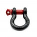 Tow Shackle D Ring Bow Shackle Isolator 2 Pack Towing Accessory for Off-road Vehicle