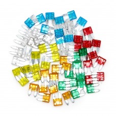 60pcs Mini Blade Fuses Auto Car Truck Assortment Fuse Kit 5A 10A 15A 20A 25A 30A