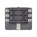 6 Way Blade Fuse Box with LED Indicator Fuse Block for Car Boat Marine Caravan 12V 24V