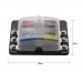 6 Way Blade Fuse Box with LED Indicator Fuse Block for Car Boat Marine Caravan 12V 24V