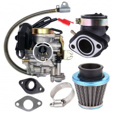 Carburetor Fit for GY6 50CC 49CC 4 Stroke Scooter Taotao Engine 18mm Carb Intake Manifold Air Filter