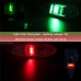 2Pcs 12V Marine Boat LED Side Bow Lights Red and Green LED Indicators Navigation Lights Yacht Lights Sailing Lights