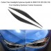 Carbon Fiber Headlights Eyebrows Eyelids Replacement for  BMW F30 320i 325i 316i Front Headlamp Eyebrows 3 series Accessories