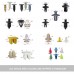 Car Body Plastic Push Pin Rivet Fasteners Trim Moulding Clip Assortments Kit