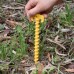 5pcs Camping Portable Yellow Stakes Nail Plastic Spiral Tent Peg For RV