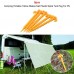 5pcs Camping Portable Yellow Stakes Nail Plastic Spiral Tent Peg For RV