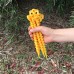 5pcs Camping Portable Yellow Stakes Nail Plastic Spiral Tent Peg For RV