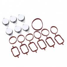 6 X 33MM Diesel Swirl Flap Blanks Intake Manifold Gaskets Repair Replacement Kit Replacement for BMW