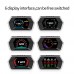 Car HUD Display, Head Up Display High Definition Speedometer Car Diagnostic Tool OBDⅡ Fault Code Elimination Safe Driving Computer Overspeed Fault Alarm for All Vehicles