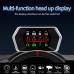 Car HUD Display, Head Up Display High Definition Speedometer Car Diagnostic Tool OBDⅡ Fault Code Elimination Safe Driving Computer Overspeed Fault Alarm for All Vehicles