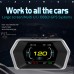 Car HUD Display, Head Up Display High Definition Speedometer Car Diagnostic Tool OBDⅡ Fault Code Elimination Safe Driving Computer Overspeed Fault Alarm for All Vehicles