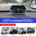 Car HUD Display, Head Up Display High Definition Speedometer Car Diagnostic Tool OBDⅡ Fault Code Elimination Safe Driving Computer Overspeed Fault Alarm for All Vehicles