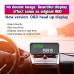 Car P9 HUD Head Up Display OBD Smart Digital Meter 2 Display Way Over Speed Warning Alarm Water Temperature Voltage Compatible with OBDII EOBD System Model Cars