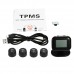 GOOLSKY TPMS Tire Pressure Monitoring System Wireless Real-time  LCD Display 4 External Sensors Alarm Function