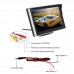 5'' TFT-LCD Backup Camera Support On Board Camera / DVD /Surveillance Camera /Set top box /Satellite Reception for Truck Pickup Car Rear View Security Monitor & Waterproof