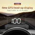 Car HUD Head-up Display Projecter Digital Vehicle Speedometer GPS Dual System Display Screen Vehicle Overspeed Alarm Fatigue Driving Alarm